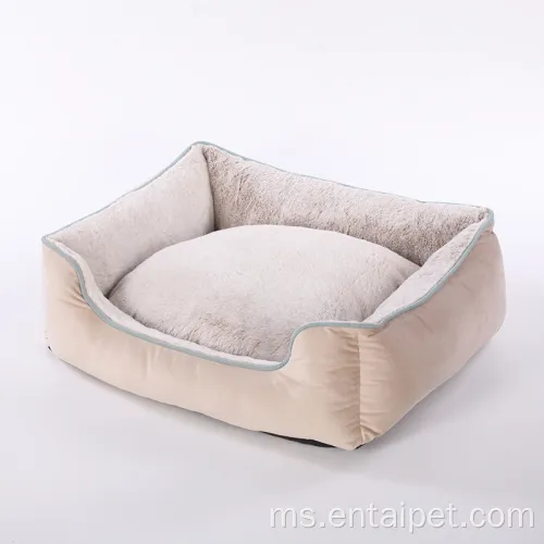 Lisi Velvet Bahan Katil anjing peliharaan lembut